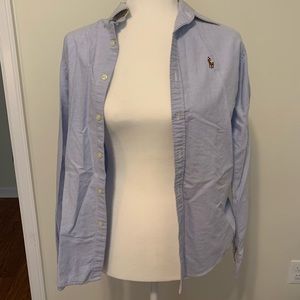 Baby Blue Ralph Lauren Sport Slim Fit Button Down